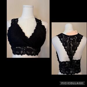 Kathy Black Lace Bralette